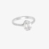 λευκόχρυσο οβάλ δαχτυλίδι με διαμάντια