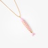 Glam sardine  pendant with pink enamel