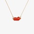Netali Nissim silver necklace lips red