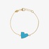 Netali Nissim silver small heart bracelet turquoise