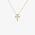 Small gold cross with diamonds