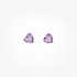 Amethyst heart earrings