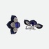 Flower Tanzanite earrings