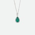 pendant with emerald and diamonds
