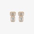 Double illusion diamond earrings