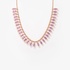 Pink gold necklace with pink sapphires and diamonds