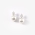 Elegant cultured south sea pearl earrings with diamonds