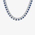 Stunning sapphire necklace with diamonds