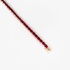 Τετράγωνο βραχιόλι  με ρουμπίνια