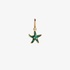 Eshvi single malachite starfish earring