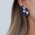 Flower Tanzanite earrings