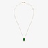 Netali Nissim silver mini hamsa necklace green