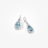 Aquamarine drop earrings with diamonds