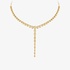 18K Yellow Gold Pear-Shaped Diamond Statement Necklace
