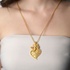 Fashionable silver gold plated pendant snake