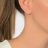 Solitaire diamond earrings