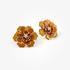 Fashionable bold flower earrings