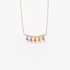 gold pendant with rainbow sapphire drops and diamonds