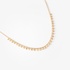 Fine gold necklace with multi cuts yellow diamonds