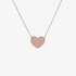 Pink gold heart pendant
