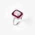 Ruby minimal invisible setting ring