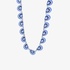 Stunning blue ceramic necklace with sapphires