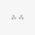 18K White Gold Multi-Shape Diamond Cluster Stud Earrings