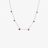 Fine rose cut diamond and ruby necklace