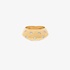 pink gold ring with diamond details