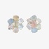 Aquamarine flower earrings