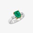 Emerald ring with Diamonds