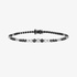 tennis bracelet with black and white diamonds
