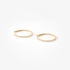 Small gold hoops with diamonds