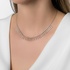 White gold diamond necklace