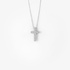 Pave diamond small cross