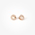 Small  side hoops with baguette diamonds