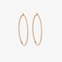 hoops in rose gold with diamonds