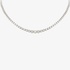 White gold tennis necklace with diamonds