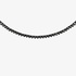 Black diamond tennis necklace