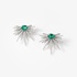 Fashionable emerald earrings