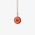 Monica Rich Kosann round locket with red enamel and sun detail