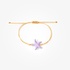 Purple starfish bracelet
