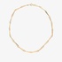 Geometric style gold necklace