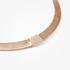 Stainless steel pink gold plated necklace