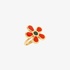 Flower ring in gold and enamel