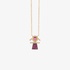 Girl necklace with diamonds and rubies