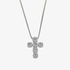 Diamond cross with invisible setting