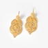 Silver gold plated earrings Queen Filigree