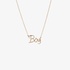 "Boy" pink gold necklace