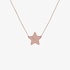 Pink gold star pendant